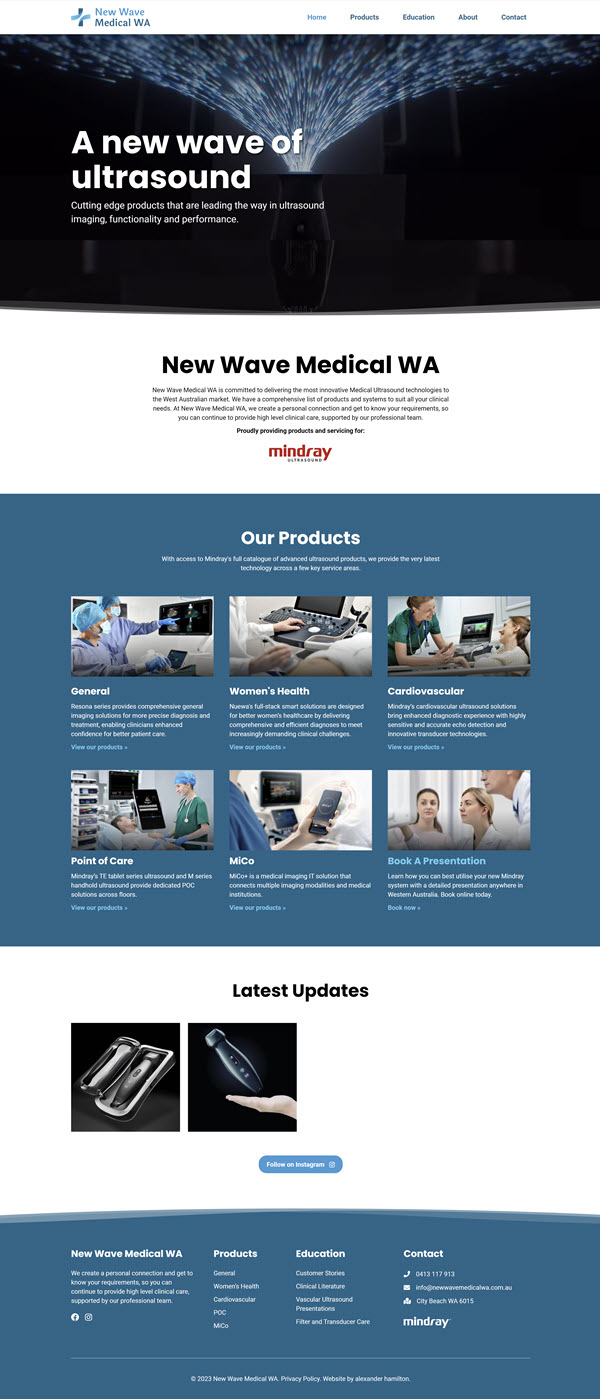 New Wave Medical WA homepage. New Wave Medical WA homepage.