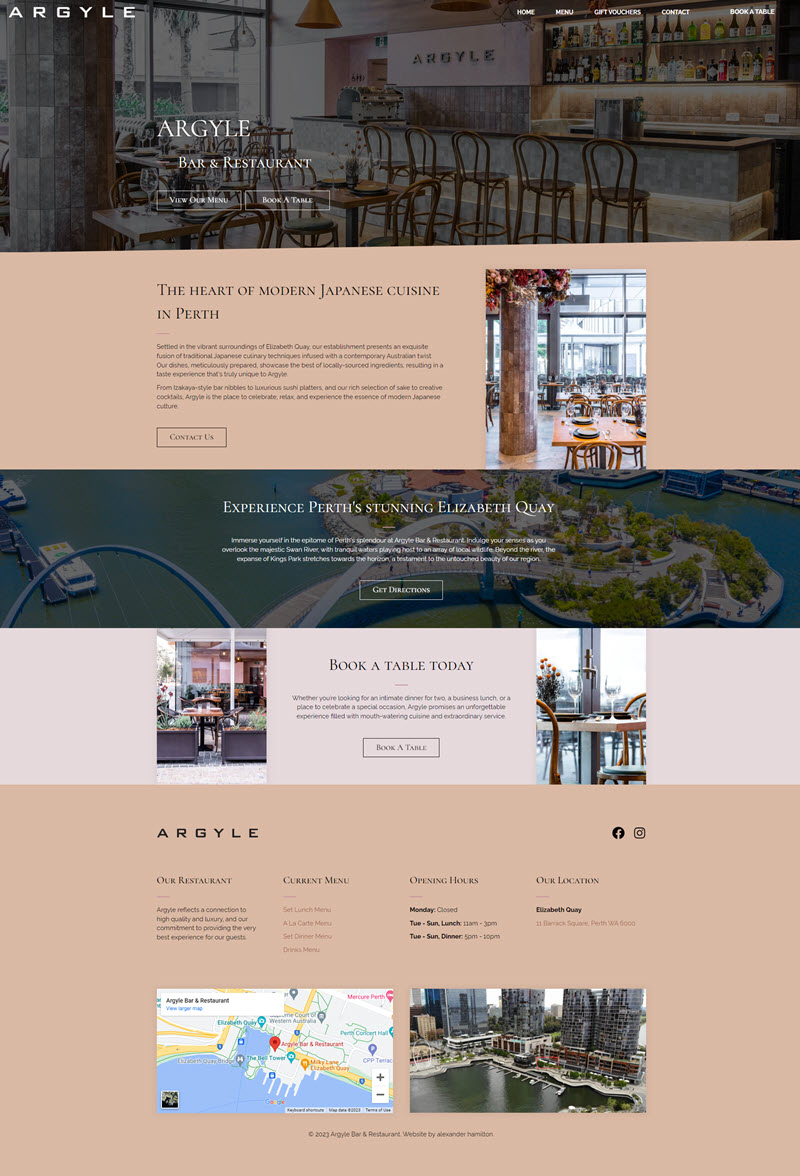 Argyle website design home page. Argyle website design home page.