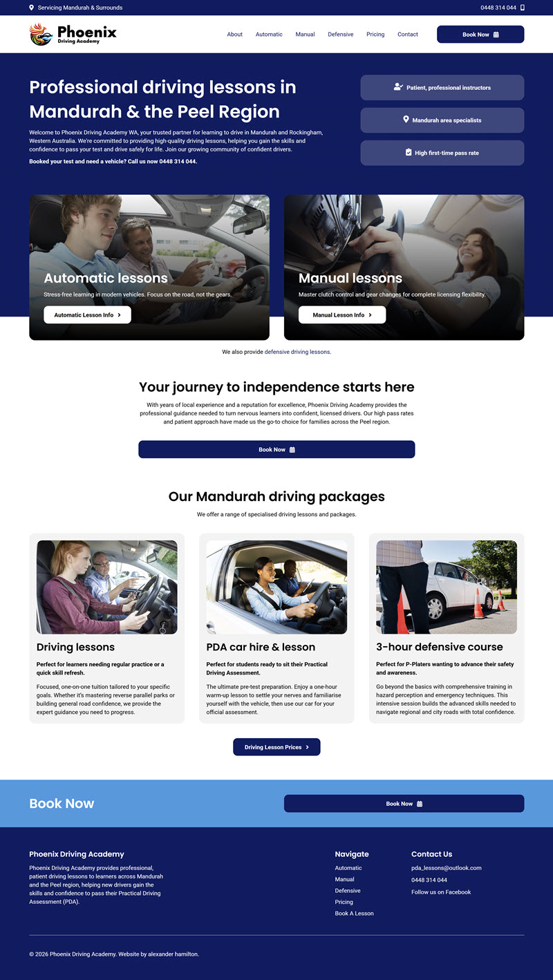 ah portfolio phoenix driving academy